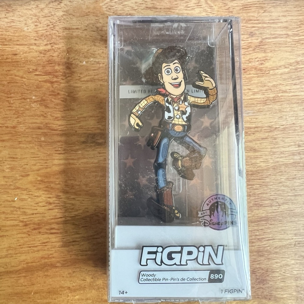 FiGPiN Disney Parks Exclusive 2022 Pixar Toy Story Woody Limited Release Pin 890